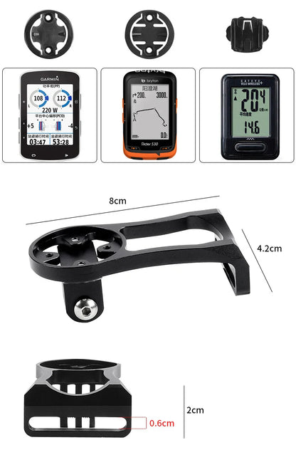 Aluminum Bike Computer & Camera Mount – Handlebar Bracket for Garmin, Road & Mountain Cycling (RR7322)