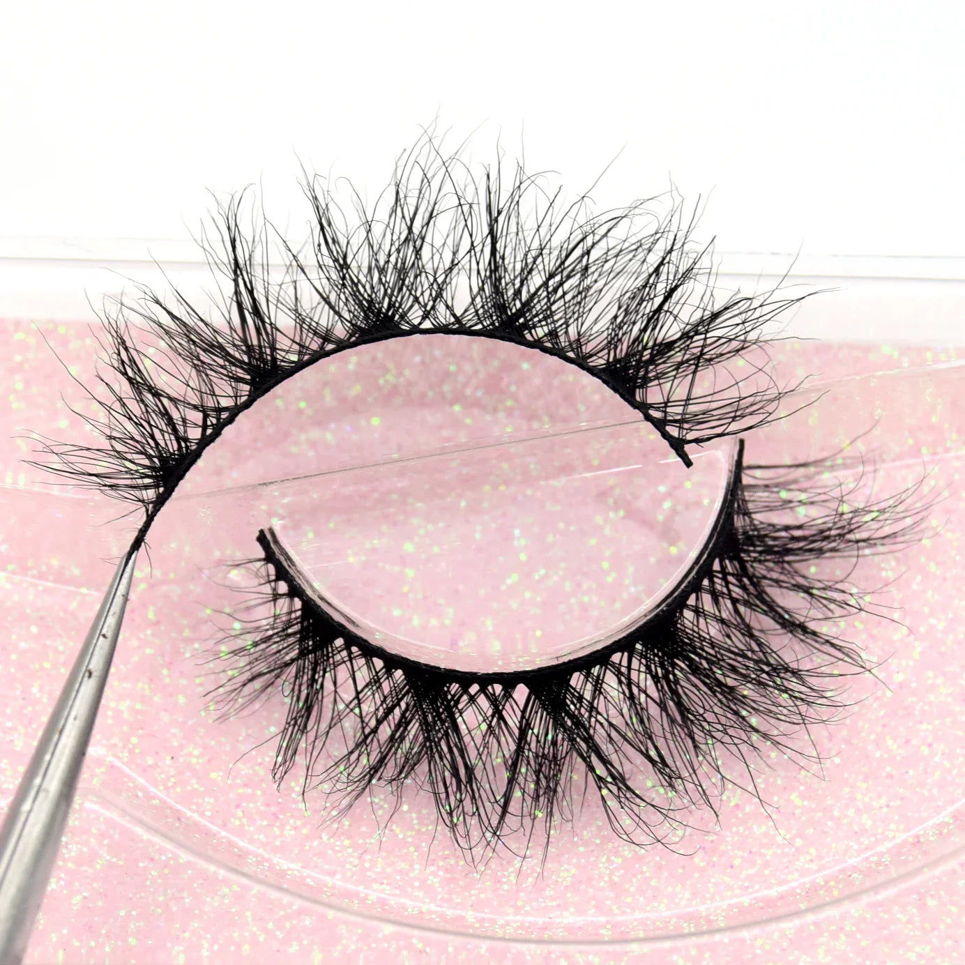 Visofree 13mm 3D Mink Eyelashes – Natural Long Handmade Cruelty-Free False Lashes for Makeup G04