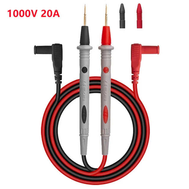 10A/20A 1000V Multimeter Test Leads Probes – Needle Tip Digital Tester Pen Cable for Accurate Electrical Measurement & Diagnostics