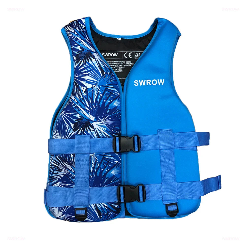 Neoprene Life Jacket for Adults & Children – Buoyancy Vest for Swimming, Boating, Skiing, Drifting & Water Sports