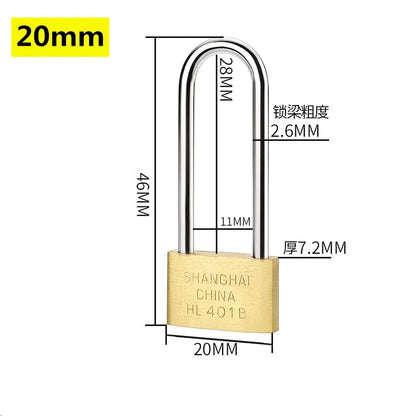 Same Key Copper Padlock – Wolf Head Brass Lock for Doors & Small Locks (20mm-40mm) with 3 Keys, Rust-Resistant
