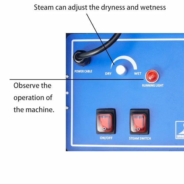 220V 3000W Commercial & Household Steam Cleaner - Adjustable Function for Air Conditioning, Kitchen Hood, Car, Alkaline Cleaning