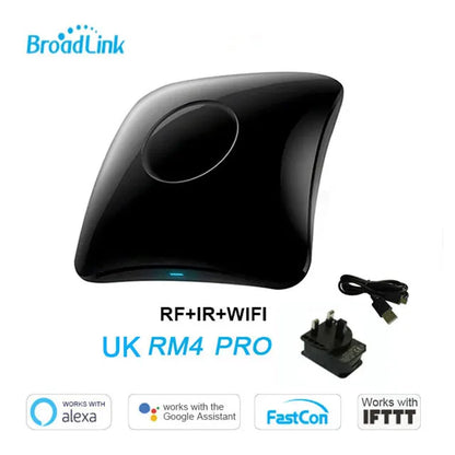 Broadlink RM4 Pro Universele Smart Remote – WiFi + IR + RF Schakelaar, Werkt met Alexa