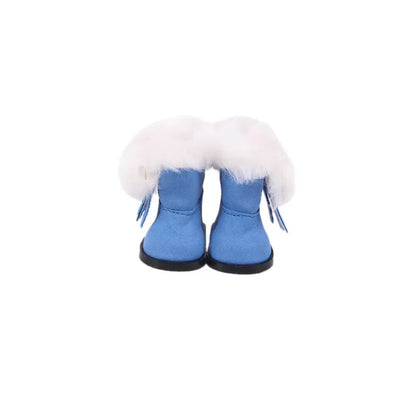 5CM Doll Snow Boots – Pop Plush Canvas Shoes for 14.5" Dolls, 32-36CM Paola Reina & 20CM Cotton Dolls Accessories