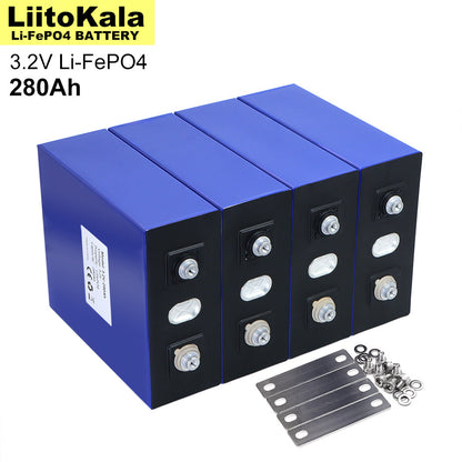 Grade A 3.2V 280Ah LiFePO4 Battery — Lithium Iron Phosphate for 12V/24V E-Scooter, RV & Solar Energy Storage