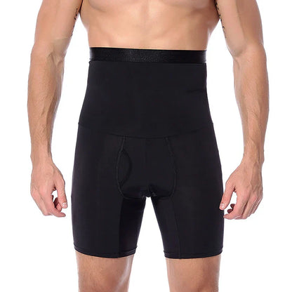 Men's Slimming Waist Trainer - High Waist Compression Body Shaper Underwear for Abdomen and Belly Control Shorts