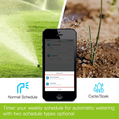 MOES Smart Tuya Bluetooth Garden Water Timer – Programmable Automatic Irrigation with Rain Delay, Hub Required