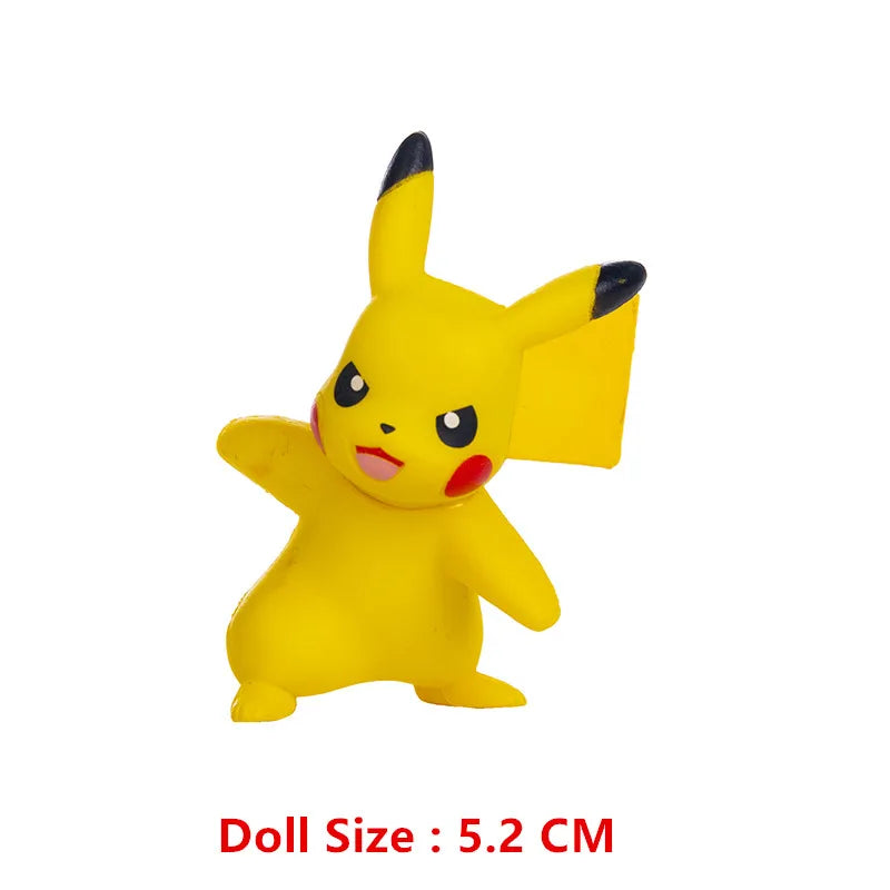 Pokemon 4-13cm Anime Figures – Pikachu, Mewtwo, Charmander, Blastoise Action Model Toy Gifts