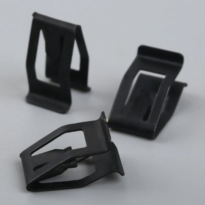 10Pcs Car Dashboard Trim Clips - Black Metal Rivet Fasteners for Ford, Mazda, Audi, Toyota