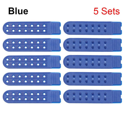 5 Sets Snapback Strap Replacement – 7-Hole Colorful Hat Repair Fastener Buckle Clip Extender for Baseball Caps