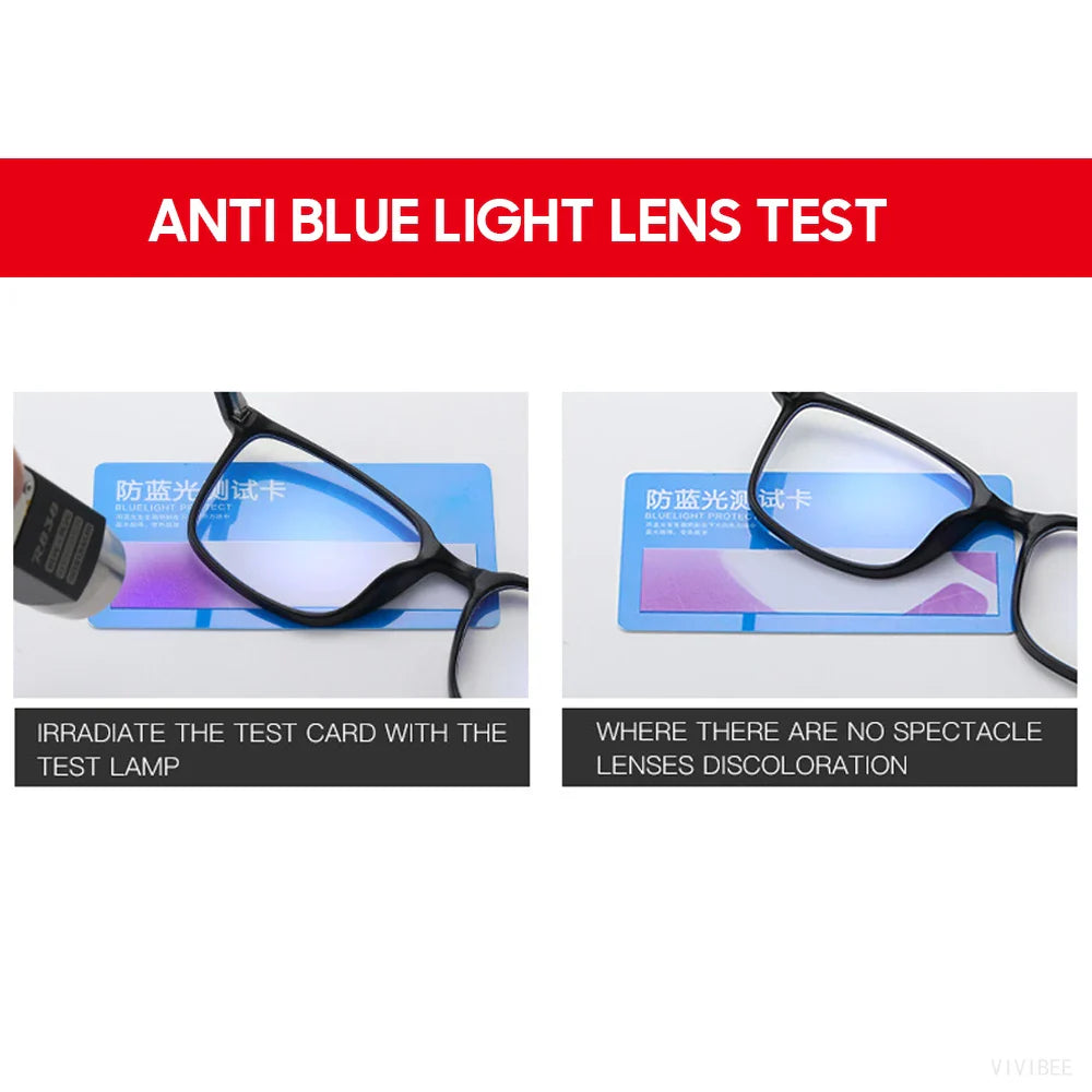 2025 Trending Blue Light Blocking Glasses for Men – TR90 Matte Black Gaming & Computer Eyewear, Transparent Fashion Frame