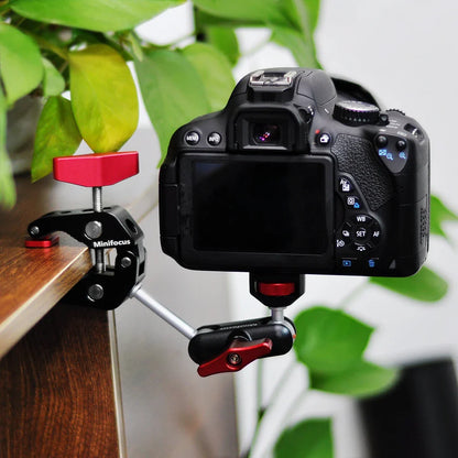 Upgraded 11" Adjustable Friction Articulating Magic Arm for DSLR, Monitor, Flash, LED Video Light, Vlog Cage, Tripod, Gimbal