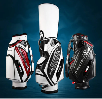 PGM Men's Golf Bag QB034 – PU Waterproof Large Capacity Standard Bag for 14 Golf Clubs