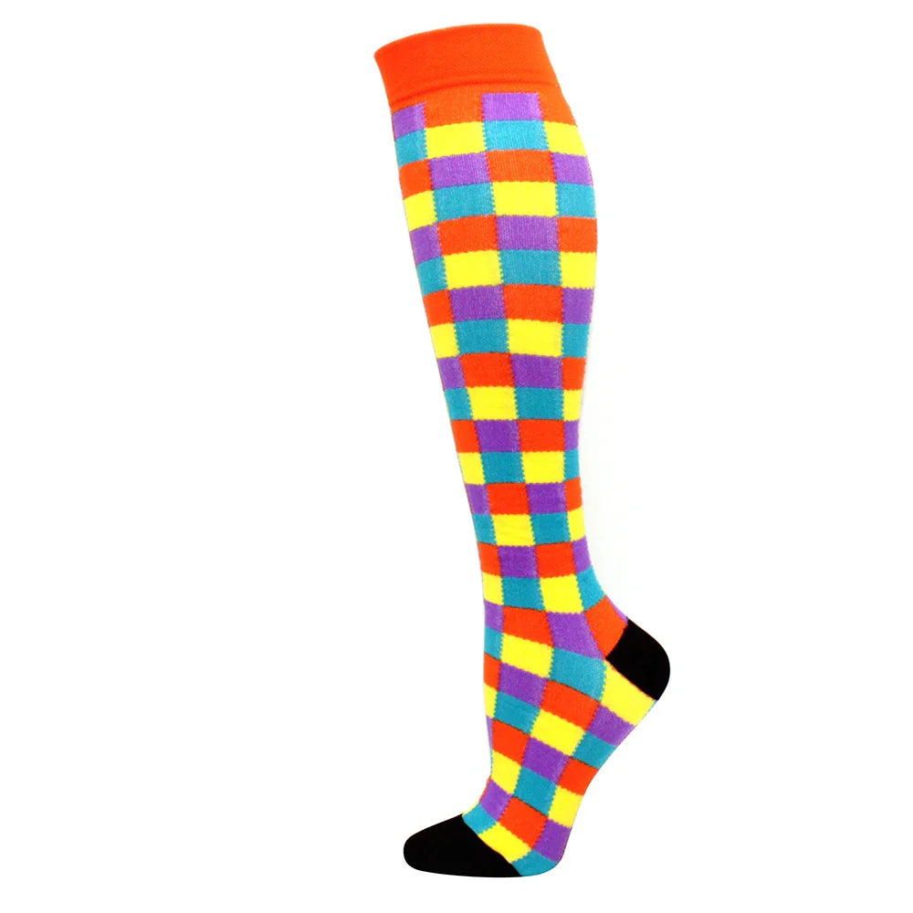 Compression Support Socks for Men & Women – Running Nursing Stockings for Edema, Varicose Veins & Blood Circulation Sports Wear