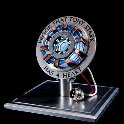 Avenger Iron Man MK1 Arc Reactor – Tony Stark Heart of Mark Figure with LED Light, 1:1 Cosplay Toy Chest Lamp for Kids Gift