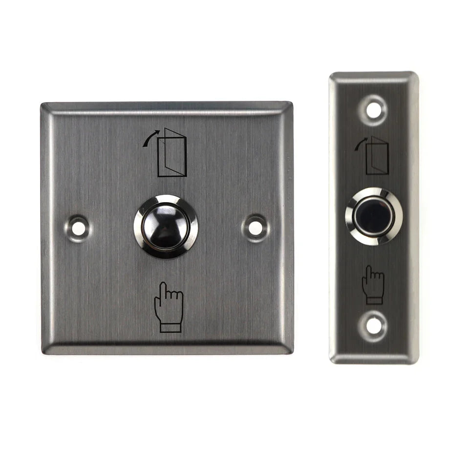 Door Exit Push Button Release Switch - LED Light for Access Control System | NO COM NC Touch Entry Opener