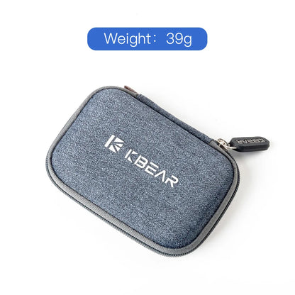 KBEAR High-End Fabric Earphone Case – Portable Storage Bag for TRI I3 Pro Headphones & IEM Accessories