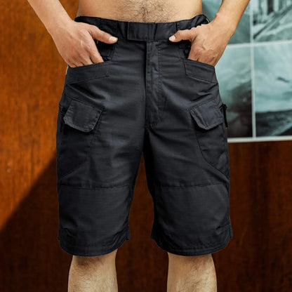 Men’s Urban Military Cargo Shorts - Waterproof Tactical Camo, Breathable Quick-Dry Pants for Outdoor Summer Casual Wear