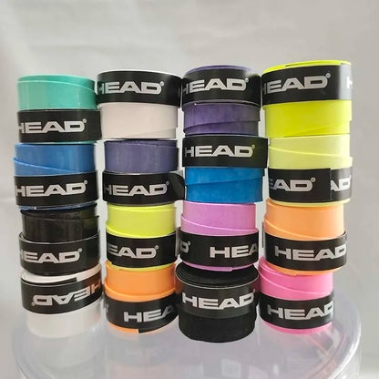 6 Pieces Original HEAD Overgrip - Anti-Slip Tennis Racket Sweatband Grips for Padel with Shock Absorption Grip Tape - Training Accessories