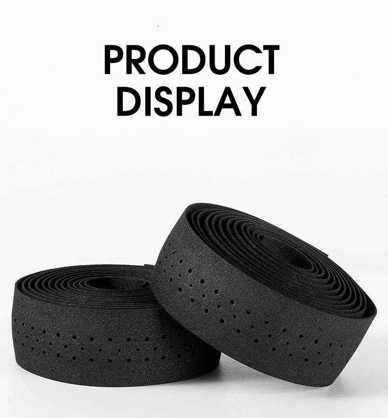 WEST BIKING EVA High Tenacity Handlebar Tape — Shock Absorbing Adhesive Bar Tape with Holes for Road Bikes