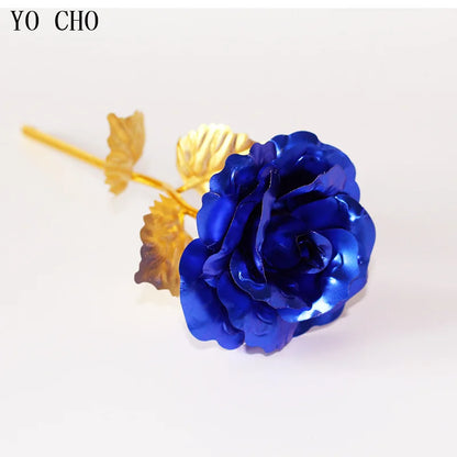 24K Foil Plated Rose Gold Rose — Valentine’s Day & Wedding Forever Love Decorative Gift