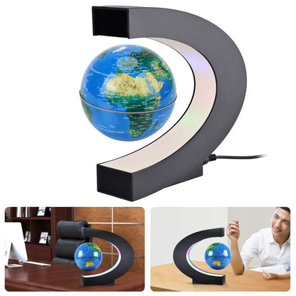 Floating Magnetic Levitation Globe – LED World Map Antigravity Lamp, Novelty Ball Light for Home Decor & Gifts