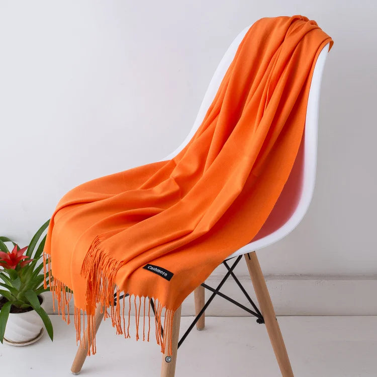Women's Pashmina Scarf — Cashmere Feel Shawl & Wrap for Evening Dresses, Travel, Office, Winter, and Weddings