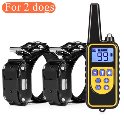 Waterproof Electric Dog Training Collar with Remote – Rechargeable Anti-Bark Control Device for All Dog Sizes