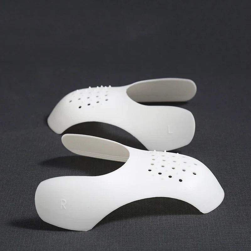 4Pcs Crease Protector & Shoe Head Stretcher - Anti-Crease Sneaker Support & Toe Cap for Wrinkle-Free Shoes