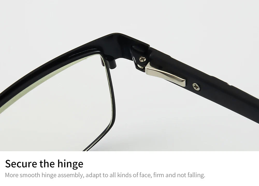 High-Quality Stainless Steel Reading Glasses for Men & Women – Fashion Presbyopic & Anti-Blue Light Eyewear