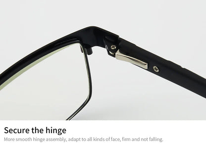 High-Quality Stainless Steel Reading Glasses for Men & Women – Fashion Presbyopic & Anti-Blue Light Eyewear