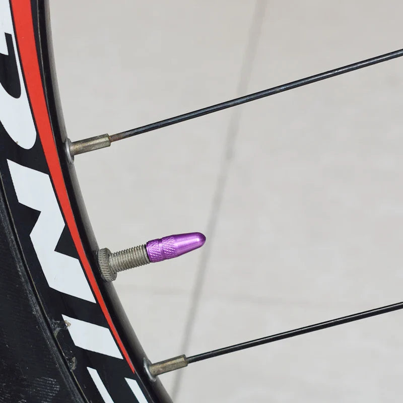 4/8PCS Aluminum Alloy Bicycle Tire Valve Caps – Dustproof Presta Valve Protectors for MTB & Road Bikes