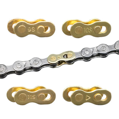 5 Pairs Bicycle Chain Quick Link Connectors – Magic Master Links for 6-12 Speed Mountain Bike Cycling