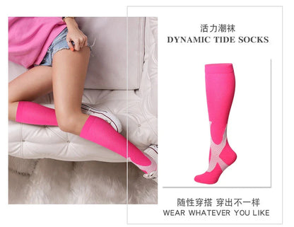 Men's Compression Sports Socks - Running, Cycling, Nursing, Varicose Veins Support, Outdoor Hiking Socks