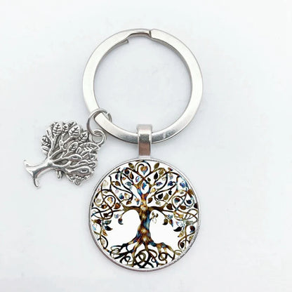 Tree of Life Keychain – Vintage Handmade Fashion Key Ring Jewelry Gift for Men & Women Party & Everyday Use Accessories