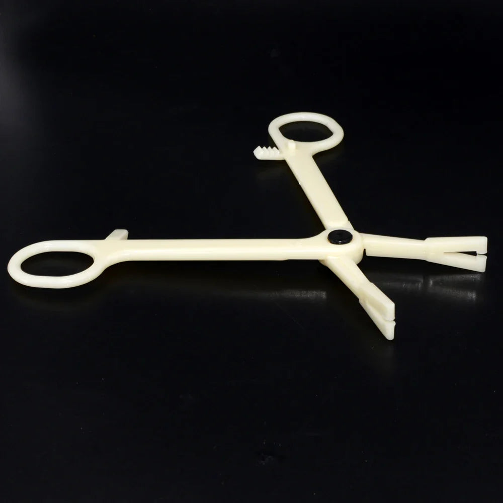Acrylic Body Piercing Forceps Clamp – EO Gas Sterilized Tool for Ear, Lip, Navel, Nose & Septum Piercings