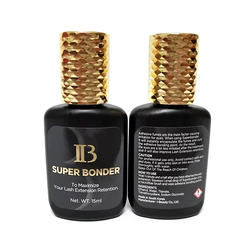 IB Super Bonder 15ml Clear Glue — Original Eyelash Extension Adhesive & Fixing Agent for False Lashes Makeup Tools