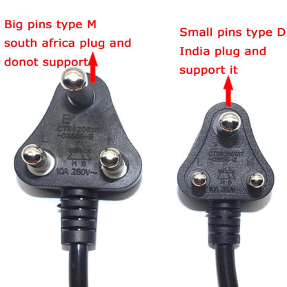Universal AC Power Adapter – German, Russia, AU, UK, KR, EU to US Type B 10A Travel Converter for USA & Japan