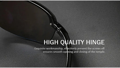 JULI Sports Sunglasses – TR90 Rimless Frame, UV400 Protection for Men & Women, Ideal for Cycling, Running, Fishing, Baseball, and Driving, Model 8001