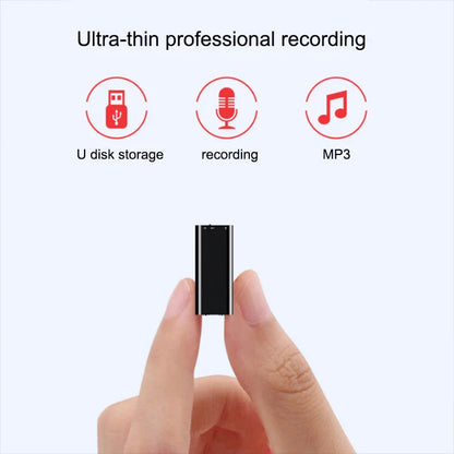 Mini USB Digital Voice Recorder – 16GB/32GB Micro Audio Recording Device with MP3 Player