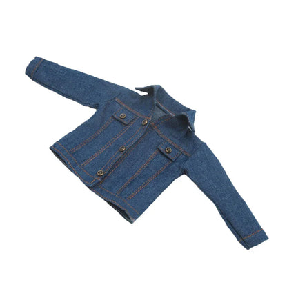 Blythe Doll Denim Clothes – Fashion Jacket & Outfit for OB24 Azone 1/6 Doll Accessories