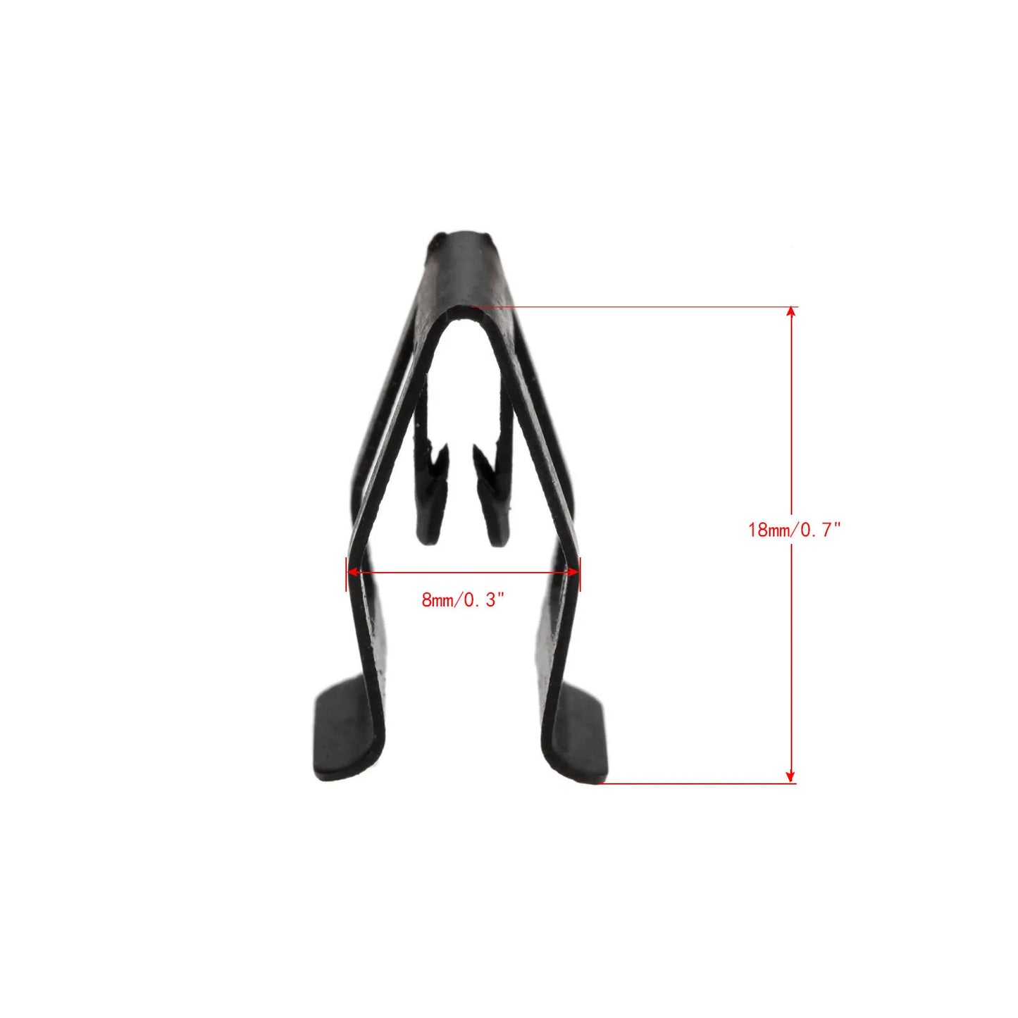 10Pcs Car Dashboard Trim Clips - Black Metal Rivet Fasteners for Ford, Mazda, Audi, Toyota