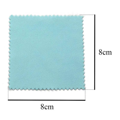Silver Polishing Cloth – 8x8cm Reusable Jewelry Cleaning Wipes (10/50PCS) Anti-Tarnish