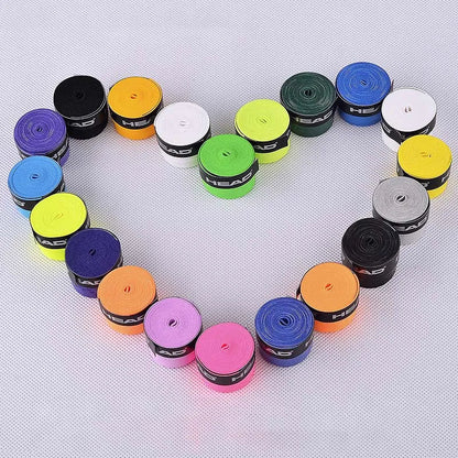 6 Pieces Original HEAD Overgrip - Anti-Slip Tennis Racket Sweatband Grips for Padel with Shock Absorption Grip Tape - Training Accessories