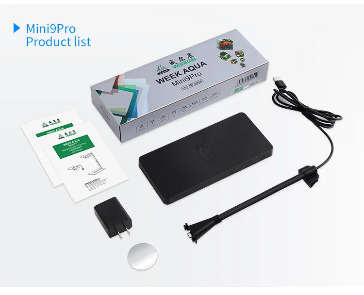 WEEK AQUA USB Aquarium Light – Full Spectrum LED for Plant Growth, Nano & Microlandscape Aquariums