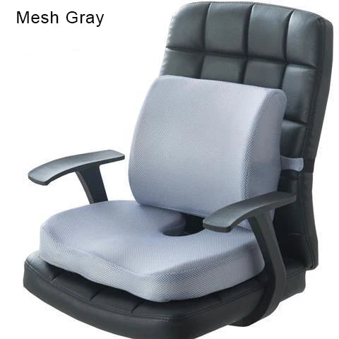 Orthopedic Memory Foam Seat Cushion – Hemorrhoid Relief, Car & Office Chair Lumbar Support, Breathable Pain Relief Pillow