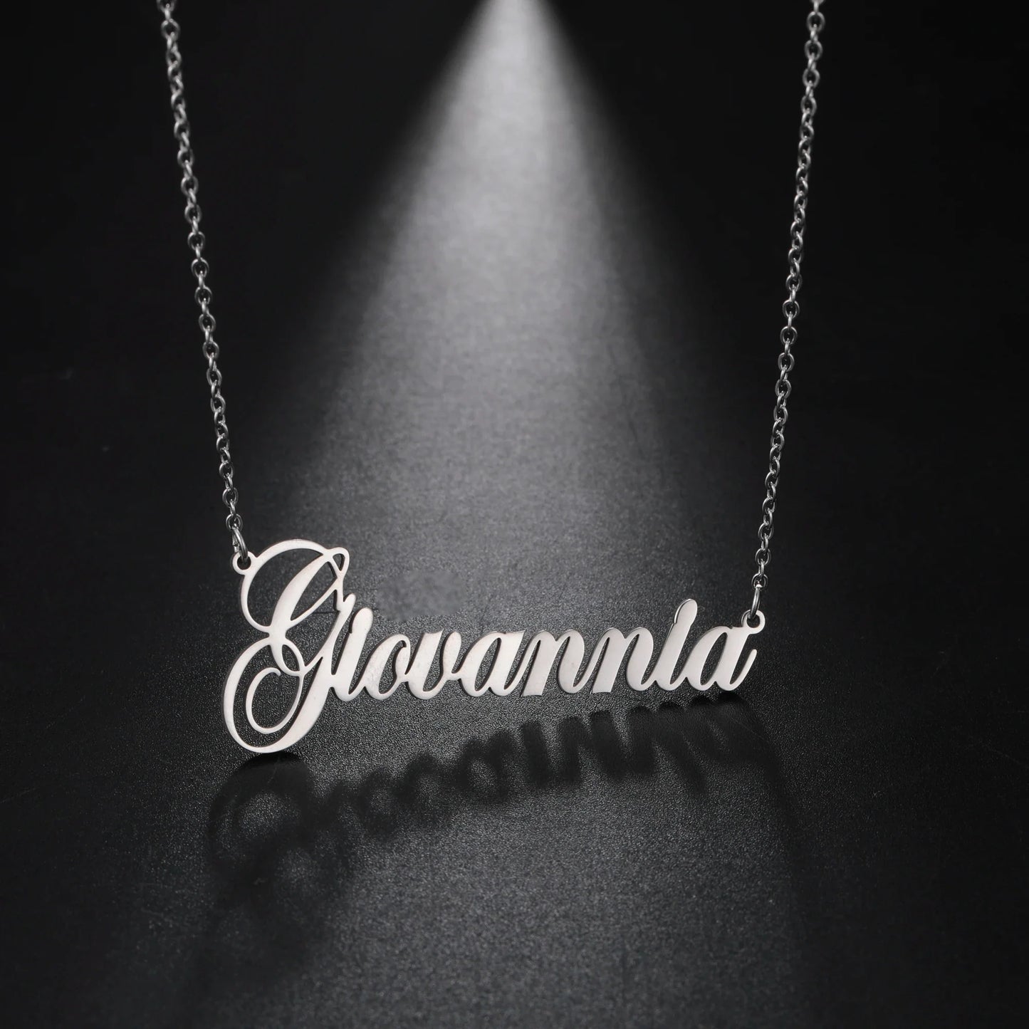 Sipuris Custom Name Necklace - Personalized Gold Stainless Steel Choker Jewelry Gift for Women & Men Wedding Style