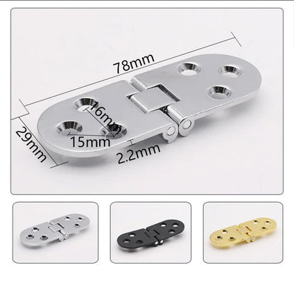 Self-Supporting Folding Hinges | Furniture Fittings for Cabinets & Tables, Flush Mounted for Kitchen Furniture