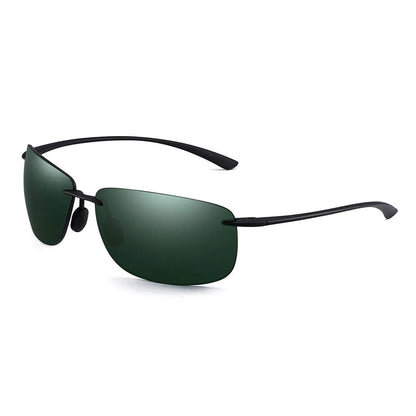 JIM Ultralight Sport Sunglasses – TR90 Rimless Frame for Men & Women, Ideal for Running, Fishing, Cycling, and Driving