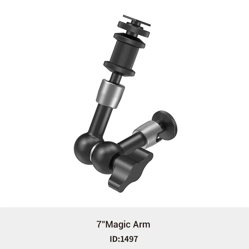 SmallRig 5.5" Articulating Magic Arm 2065B – Adjustable Friction Mount with 1/4" Screw for DSLR, LED Light & Monitor Accessories